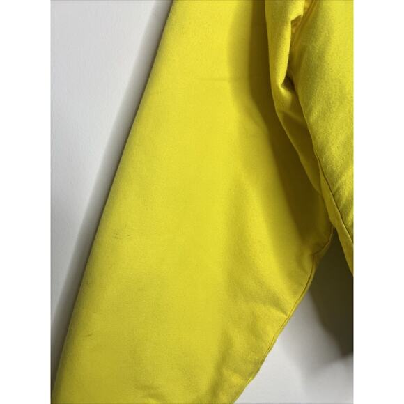 Vintage 80s Woolrich Woman Fleece Lined Yellow Warm Up Jacket Outdoor Medium? - Picture 2 of 10